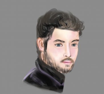 De silver fox trots op zijn grijze haren